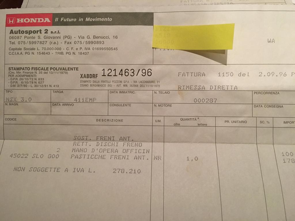 Honda NSX Targa - MANUAL - LHD