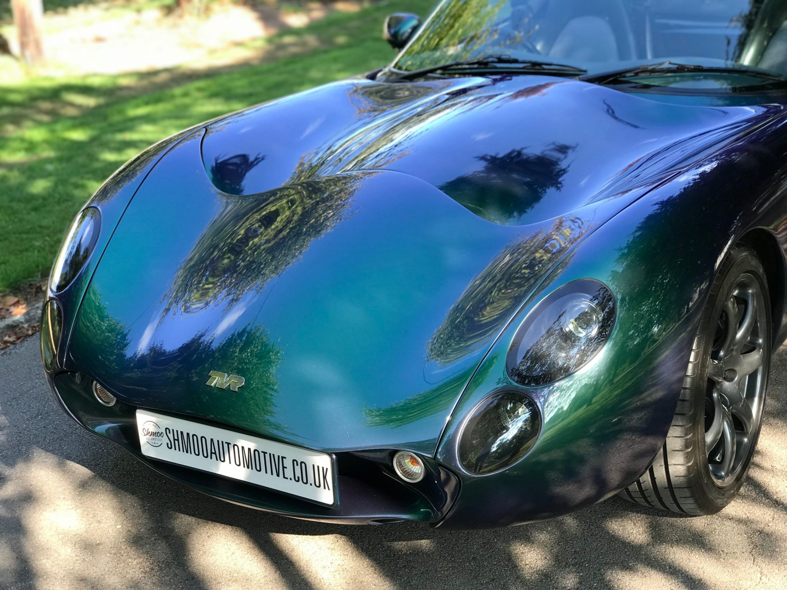 Miniature Sun Star 1/18 - TVR Tuscan Speed Six MK2 - Vert Reflex Peinture Caméléon