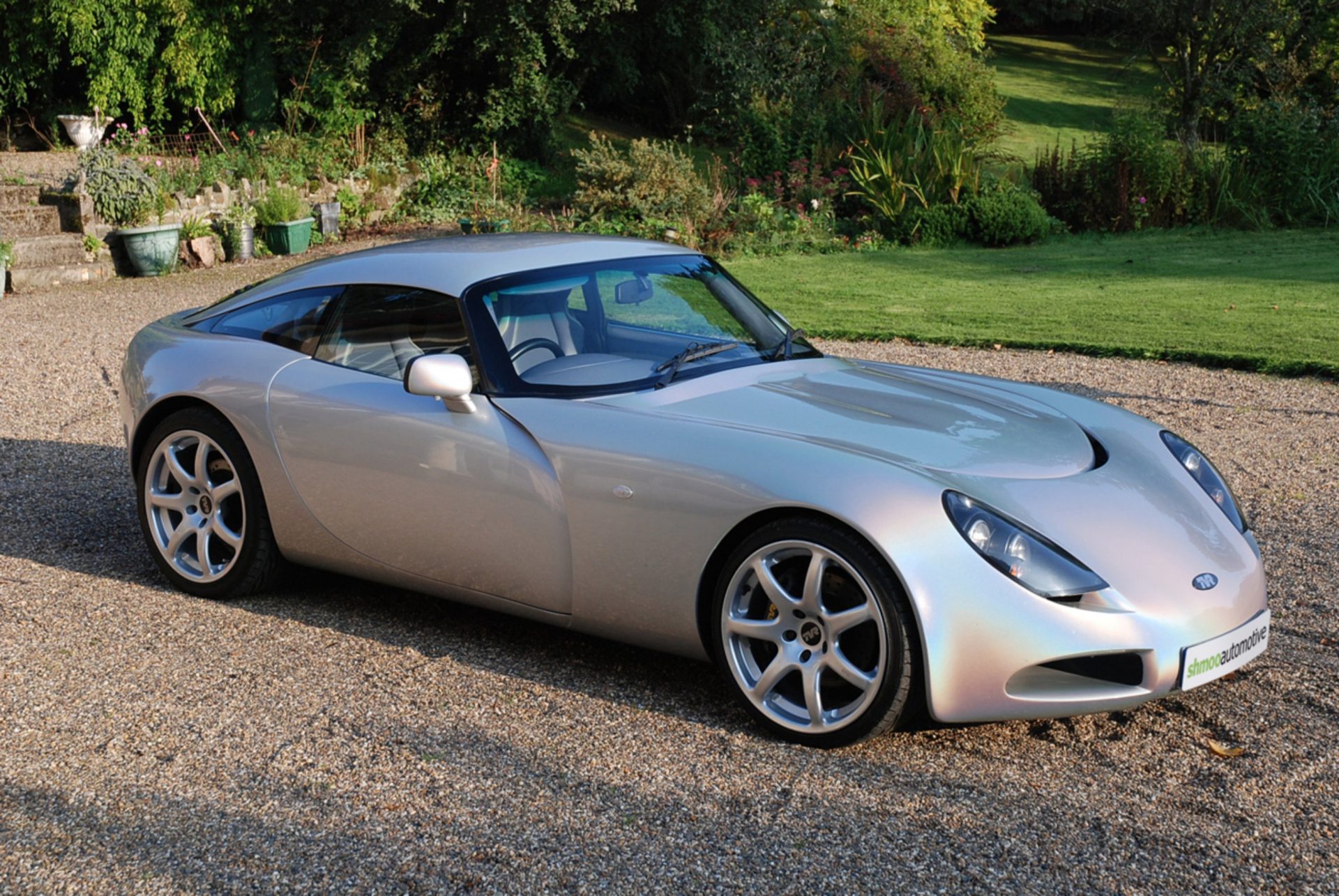 2003. 53. TVR T350C. Spectraflair Silver. Purple and Portland Hide. 32,000 Miles.